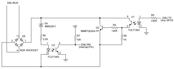 Isolated communications circuit diagram Isolated communications circuit diagram